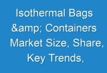 Isothermal Bags & Containers Market Size, Share, Key Trends, Research Analysis, And Future Forecast 2018 – 2026