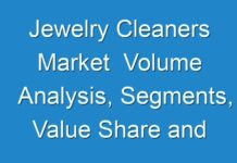 Jewelry Cleaners Market Volume Analysis, Segments, Value Share and Key Trends 2018-2028
