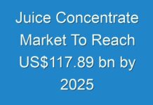Juice Concentrate Market To Reach US$117.89 bn by 2025