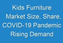 Kids Furniture Market Size, Share, COVID-19 Pandemic Rising Demand and Worldwide Key Competitors Growth Report 2024 – 2027