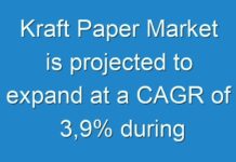 Kraft Paper Market is projected to expand at a CAGR of 3,9% during forecast period between 2018 to 2026