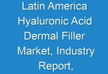 Latin America Hyaluronic Acid Dermal Filler Market, Industry Report, 2030