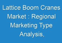 Lattice Boom Cranes Market : Regional Marketing Type Analysis, International Trade Type Analysis, Supply Chain Analysis 2030