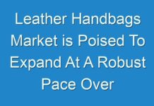 Leather Handbags Market is Poised To Expand At A Robust Pace Over 2018 – 2026
