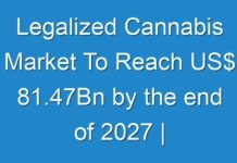Legalized Cannabis Market To Reach US$ 81.47Bn by the end of 2027 | CAGR 17.2%