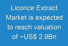 Licorice Extract Market is expected to reach valuation of ~US$ 2.9Bn by 2029
