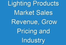 Lighting Products Market Sales Revenue, Grow Pricing and Industry Growth Analysis 2024