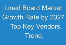 Lined Board Market Growth Rate by 2027 – Top Key Vendors, Trend, Segmentation, Drivers, Challenges