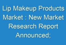 Lip Makeup Products Market : New Market Research Report Announced; Global Industry Analysis