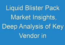 Liquid Blister Pack Market Insights, Deep Analysis of Key Vendor in the Industry 2018-2028