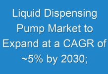 Liquid Dispensing Pump Market to Expand at a CAGR of ~5% by 2030; COVID-19 to Affect Future Growth Trajectory
