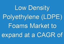 Low Density Polyethylene (LDPE) Foams Market to expand at a CAGR of ~5%