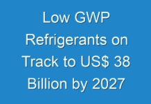 Low GWP Refrigerants on Track to US$ 38 Billion by 2027