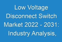 Low Voltage Disconnect Switch Market 2024 – 2031: Industry Analysis, Geographical Segmentation, Drivers, Challenges, and Trend & Forecasts
