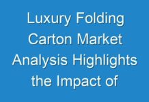 Luxury Folding Carton Market Analysis Highlights the Impact of COVID-19 (2021-2027)
