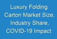 Luxury Folding Carton Market Size, Industry Share, COVID-19 Impact Projection till 2027