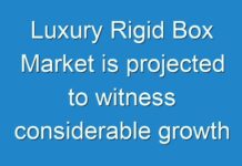 Luxury Rigid Box Market is projected to witness considerable growth by 2025-end, mainly drive by demand from confectionery food products manufacturers