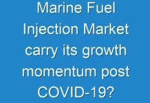 Marine Fuel Injection Market carry its growth momentum post COVID-19? Read more to know