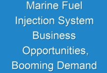 Marine Fuel Injection System Business Opportunities, Booming Demand Leading To Exponential CAGR Growth by 2030