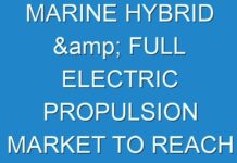 MARINE HYBRID & FULL ELECTRIC PROPULSION MARKET TO REACH VALUATION OF US$ 7.8 BN BY 2030