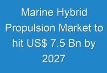 Marine Hybrid Propulsion Market to hit US$ 7.5 Bn by 2027