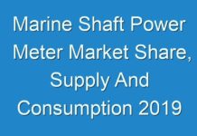 Marine Shaft Power Meter Market Share, Supply And Consumption 2019 Research Report Forecast To 2030