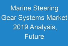 Marine Steering Gear Systems Market 2019 Analysis, Future Opportunities and Market Forecast To 2027
