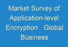Market Survey of Application-level Encryption Global Business Growth, Demand, Trends, Key Players And Forecasts Till 2030
