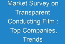 Market Survey on Transparent Conducting Film : Top Companies, Trends and Future Prospects Details for Business Development