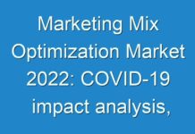 Marketing Mix Optimization Market 2024: COVID-19 impact analysis, Growth by Top Companies, Trends by Types and Application, Forecast to 2027