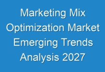 Marketing Mix Optimization Market Emerging Trends Analysis 2027