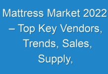 Mattress Market 2024 – Top Key Vendors, Trends, Sales, Supply, Demand, Analysis & Forecast To 2027