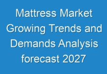 Mattress Market Growing Trends and Demands Analysis forecast 2027