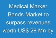 Medical Marker Bands Market to surpass revenues worth US$ 28 Mn by the end of 2029