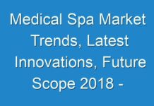 Medical Spa Market Trends, Latest Innovations, Future Scope 2018 – 2026