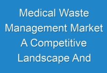 Medical Waste Management Market A Competitive Landscape And Professional Industry Survey 2017 – 2025