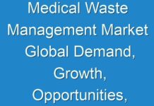 Medical Waste Management Market Global Demand, Growth, Opportunities, Top Key Players and Forecast to 2025