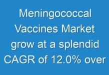 Meningococcal Vaccines Market grow at a splendid CAGR of 12.0% over the forecast ranging from 2018 to 2026.
