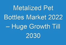 Metalized Pet Bottles Market 2024 – Huge Growth Till 2030