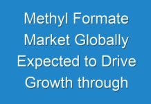 Methyl Formate Market Globally Expected to Drive Growth through 2019-2029