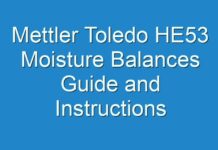 Mettler Toledo HE53 Moisture Balances Guide and Instructions