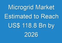 Microgrid Market Estimated to Reach US$ 118.8 Bn by 2026