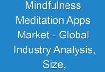 Mindfulness Meditation Apps Market – Global Industry Analysis, Size, Share, Growth by 2027