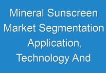 Mineral Sunscreen Market Segmentation Application, Technology And Market Analysis Research Report To 2027