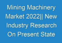 Mining Machinery Market 2024|| New Industry Research On Present State & Future Growth Prospects By 2031
