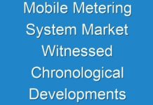 Mobile Metering System Market Witnessed Chronological Developments With Respect Of Technological Advancements