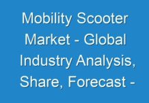 Mobility Scooter Market – Global Industry Analysis, Share, Forecast – 2024, as COVID-19 Pandemic Continues to Expand Quickly
