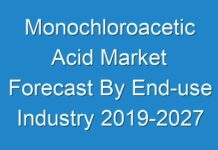 Monochloroacetic Acid Market Forecast By End-use Industry 2019-2027
