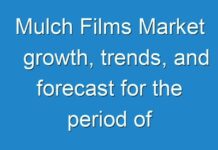 Mulch Films Market growth, trends, and forecast for the period of 2019–2027.