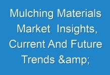 Mulching Materials Market Insights, Current And Future Trends & Forecast 2018-2028 | Alpine Materials, LLC, Cowart Mulch Products, Inc., Woodland Mulch, Bailey Bark Materials, Inc.